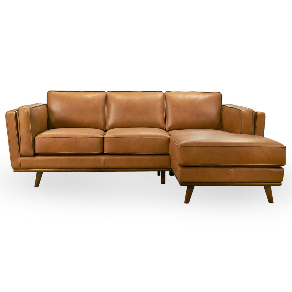 Ferre Leather Sectional Sofa - MidinMod