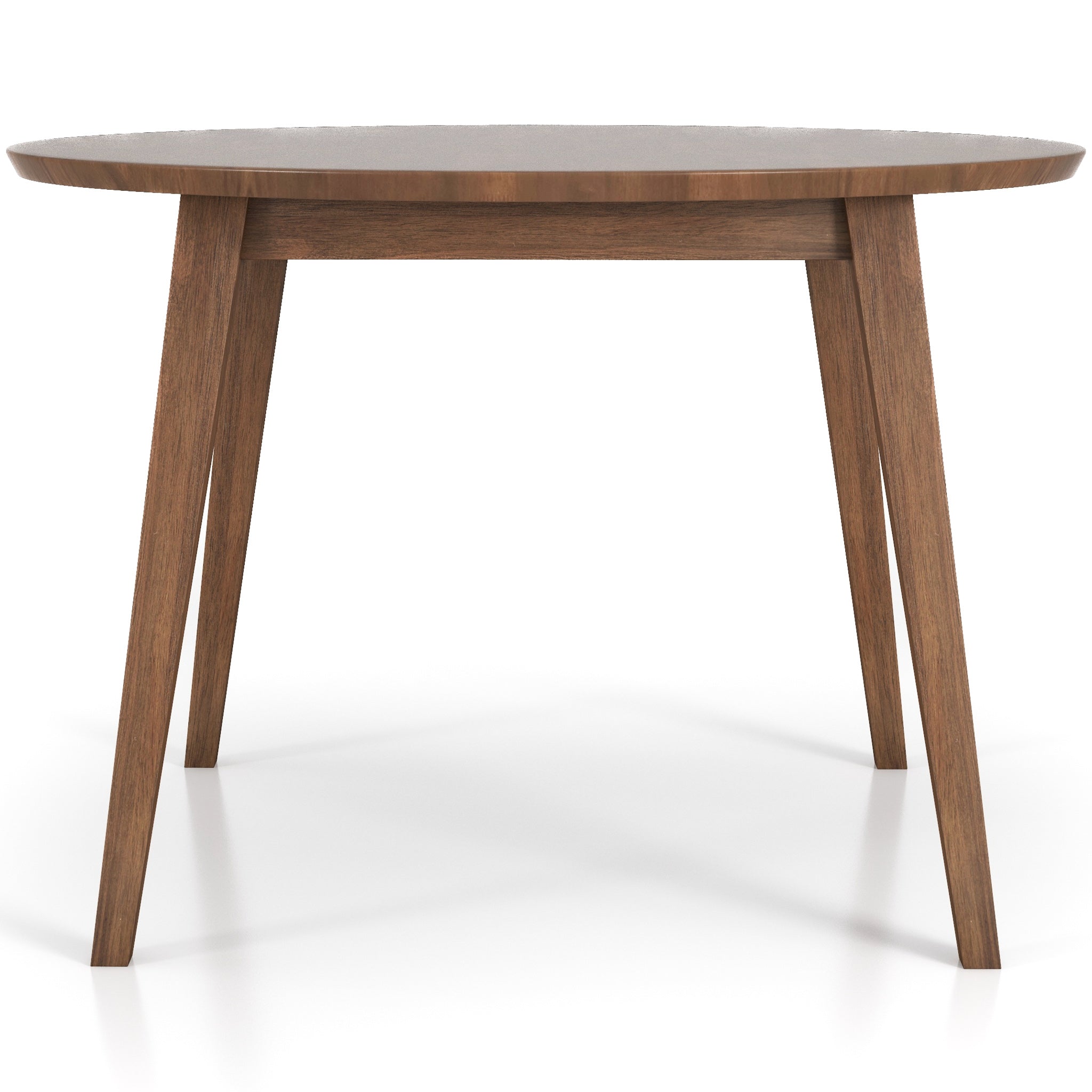 Fiona Round Walnut Dining Table | Mid-Century Modern Eucalyptus Wood Kitchen Table | MidinMod