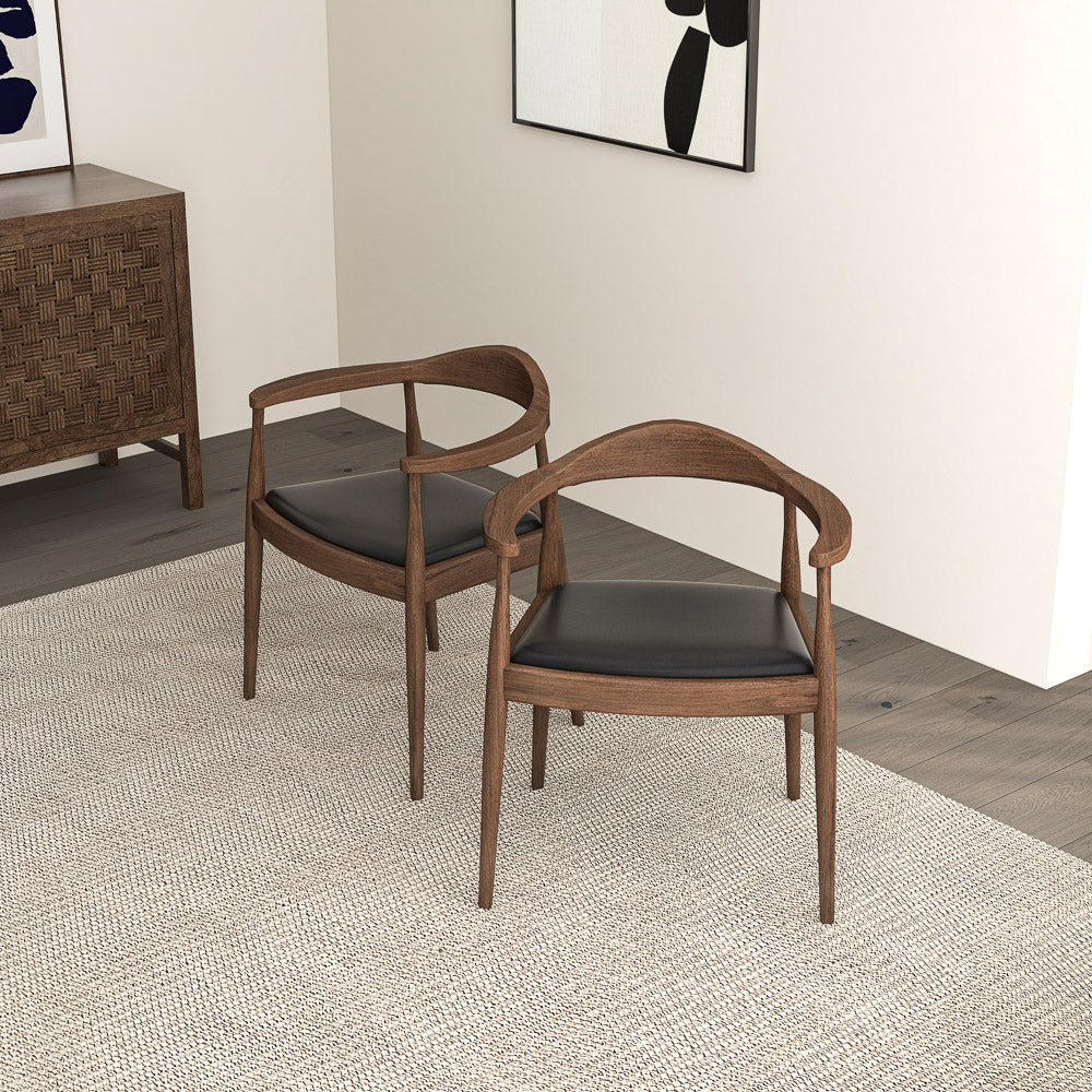 Freya Faux Leather Modern Dining Chair - MidinMod