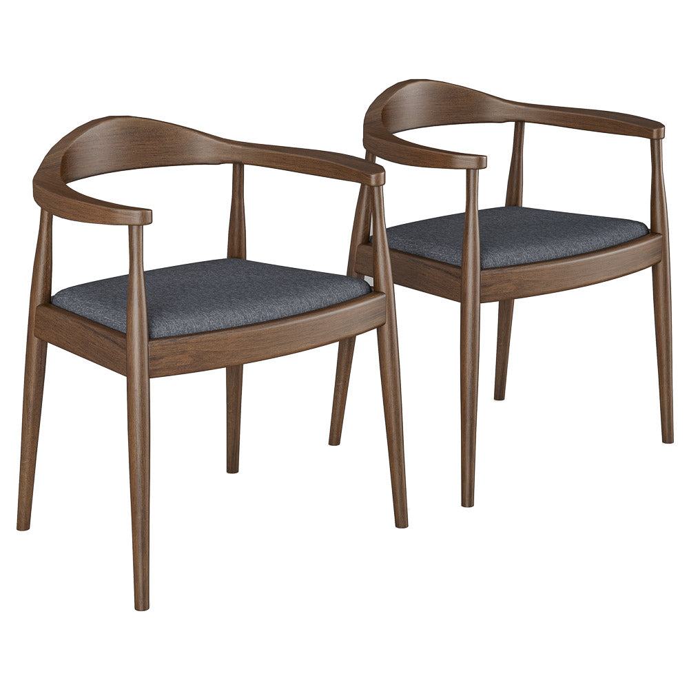 Freya Dining Chair Gray Fabric - MidinMod