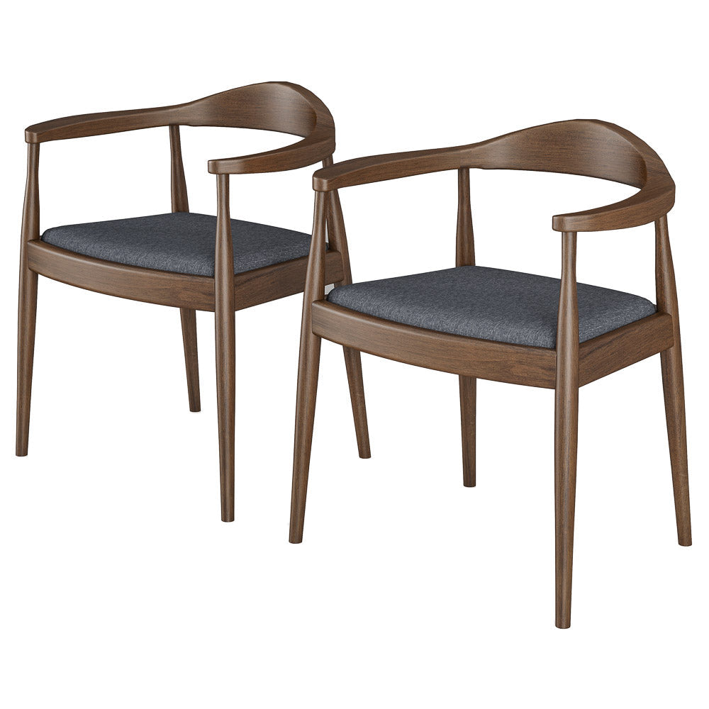 Freya Dining Chair Gray Fabric - MidinMod