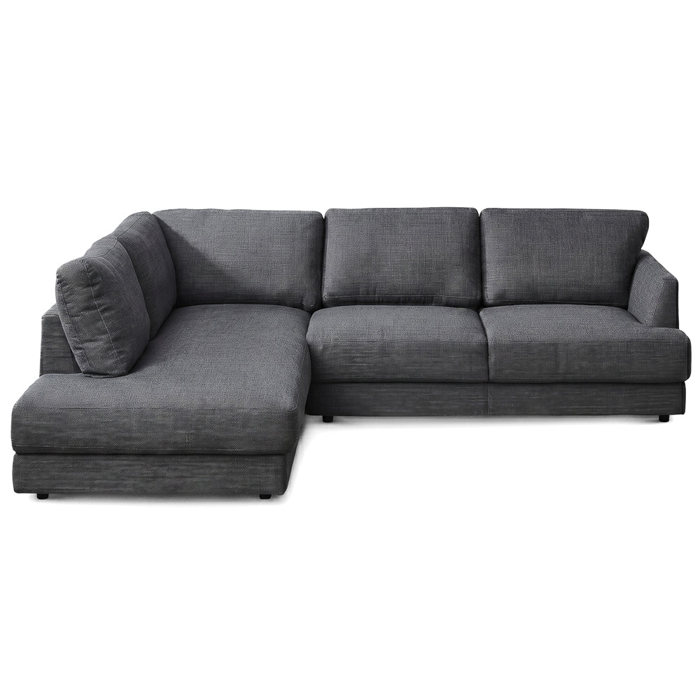 Glendale Grey Fabric L-Shaped Sectional Sofa & Chaise | MidinMod