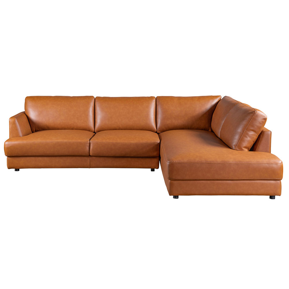 Glendale Leather Sectional Sofa - Mid In Mod