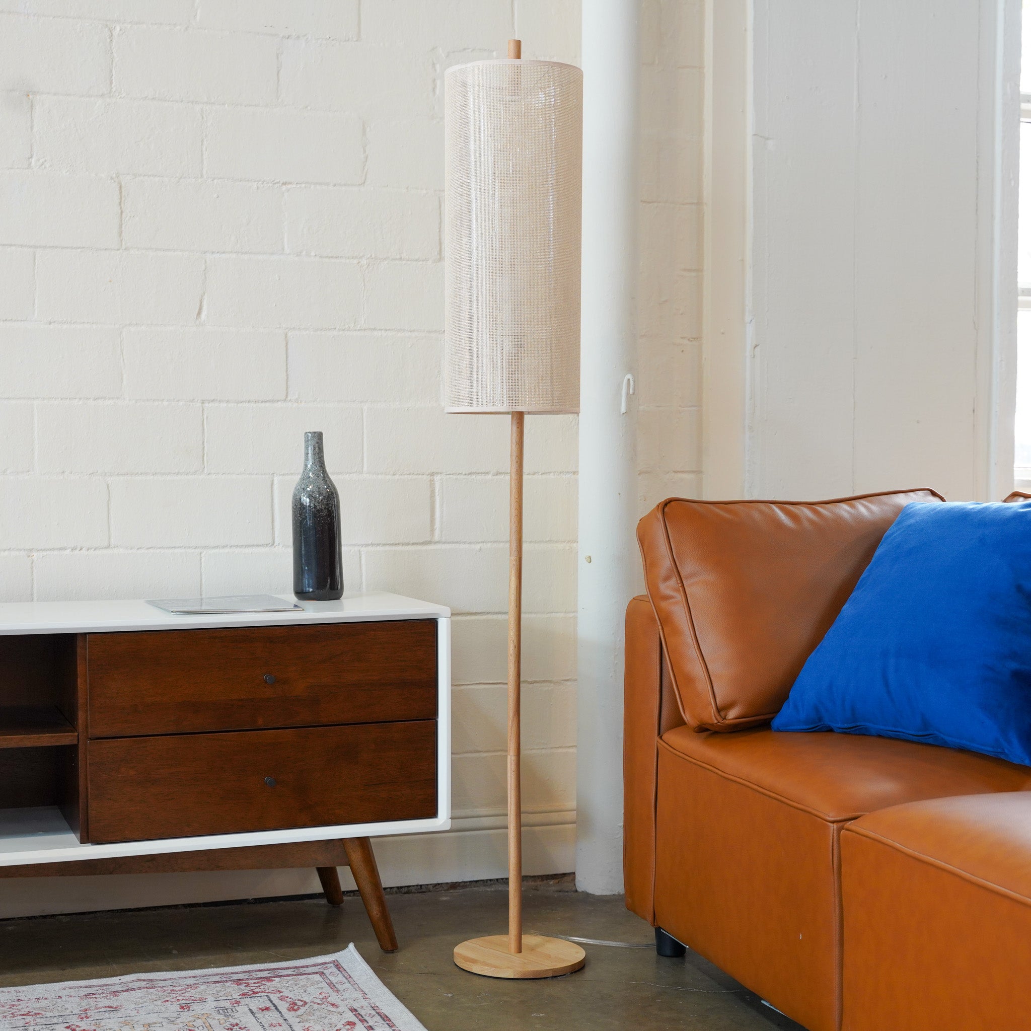 Glimmer Floor Lamp - Oak + Natural
