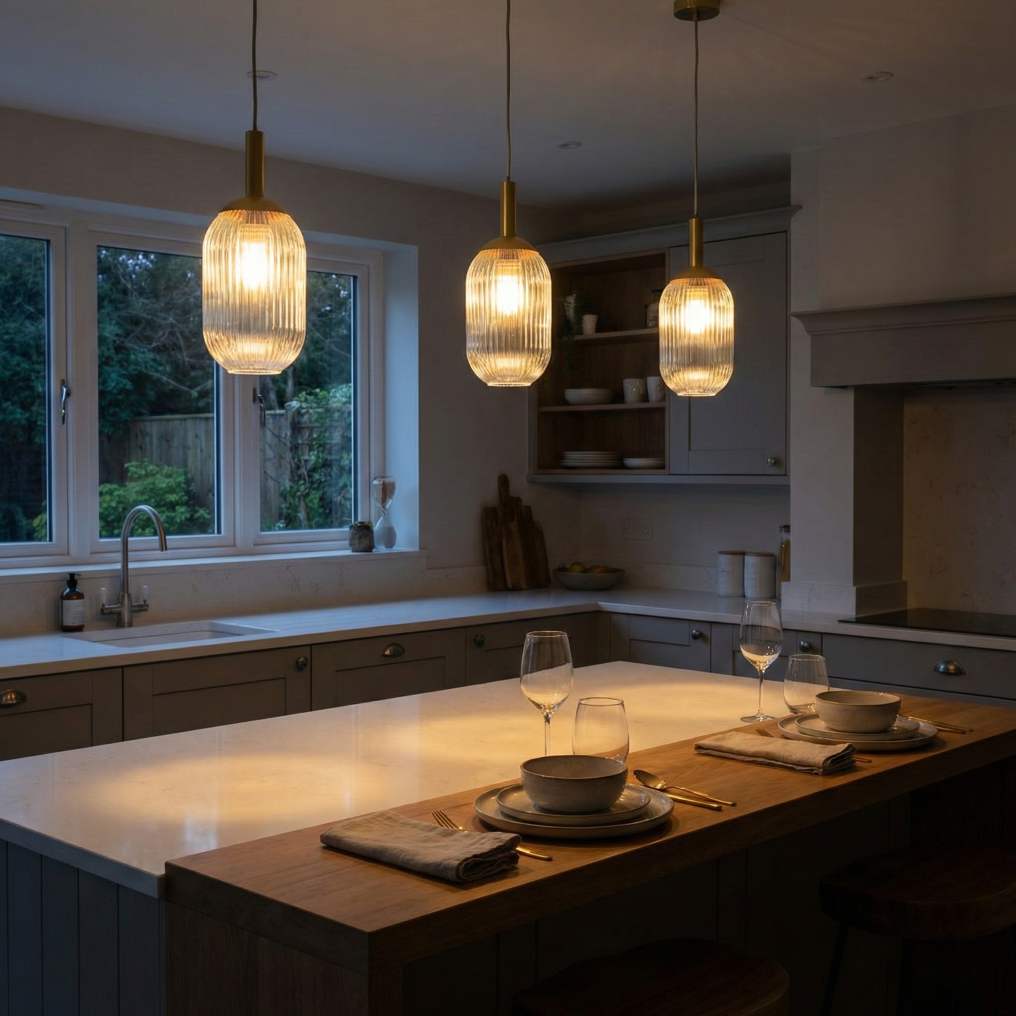 Halo Pendant Lamp - Gold - Clear | MidinMod