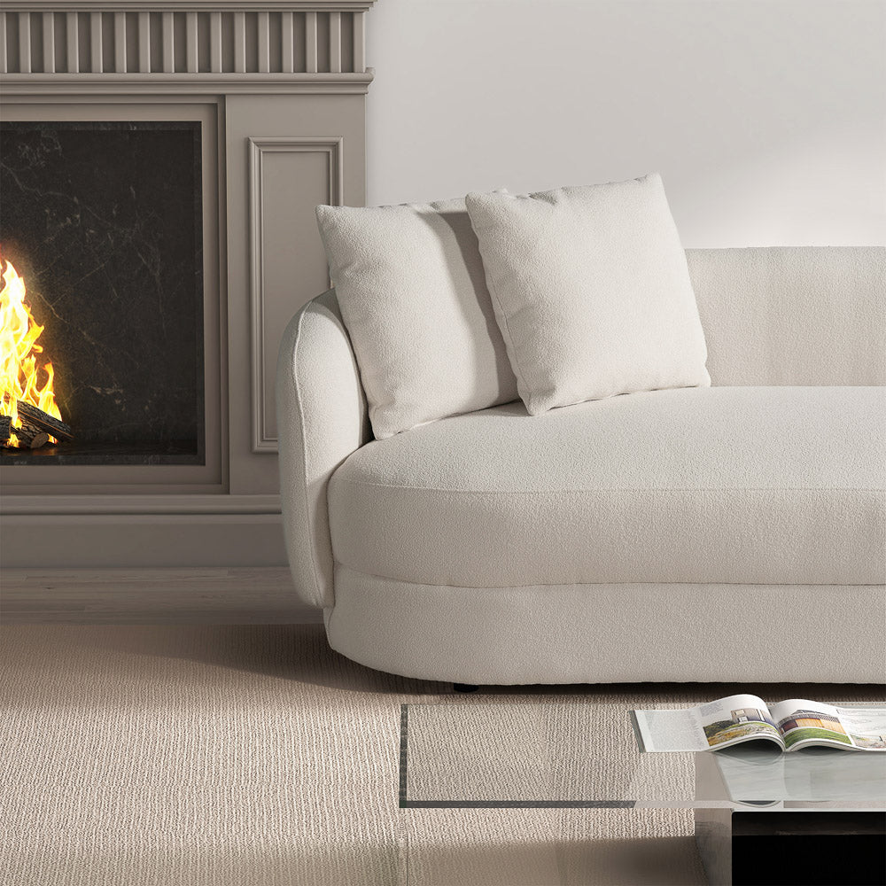 Highland Cream Boucle Corner Sofa