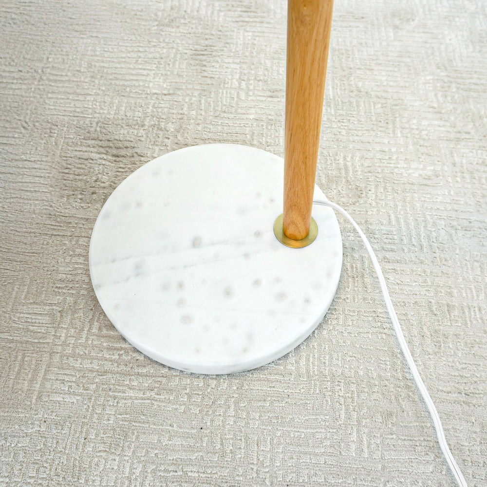 Icarus White Lampshade Floor Lamp - MidinMod