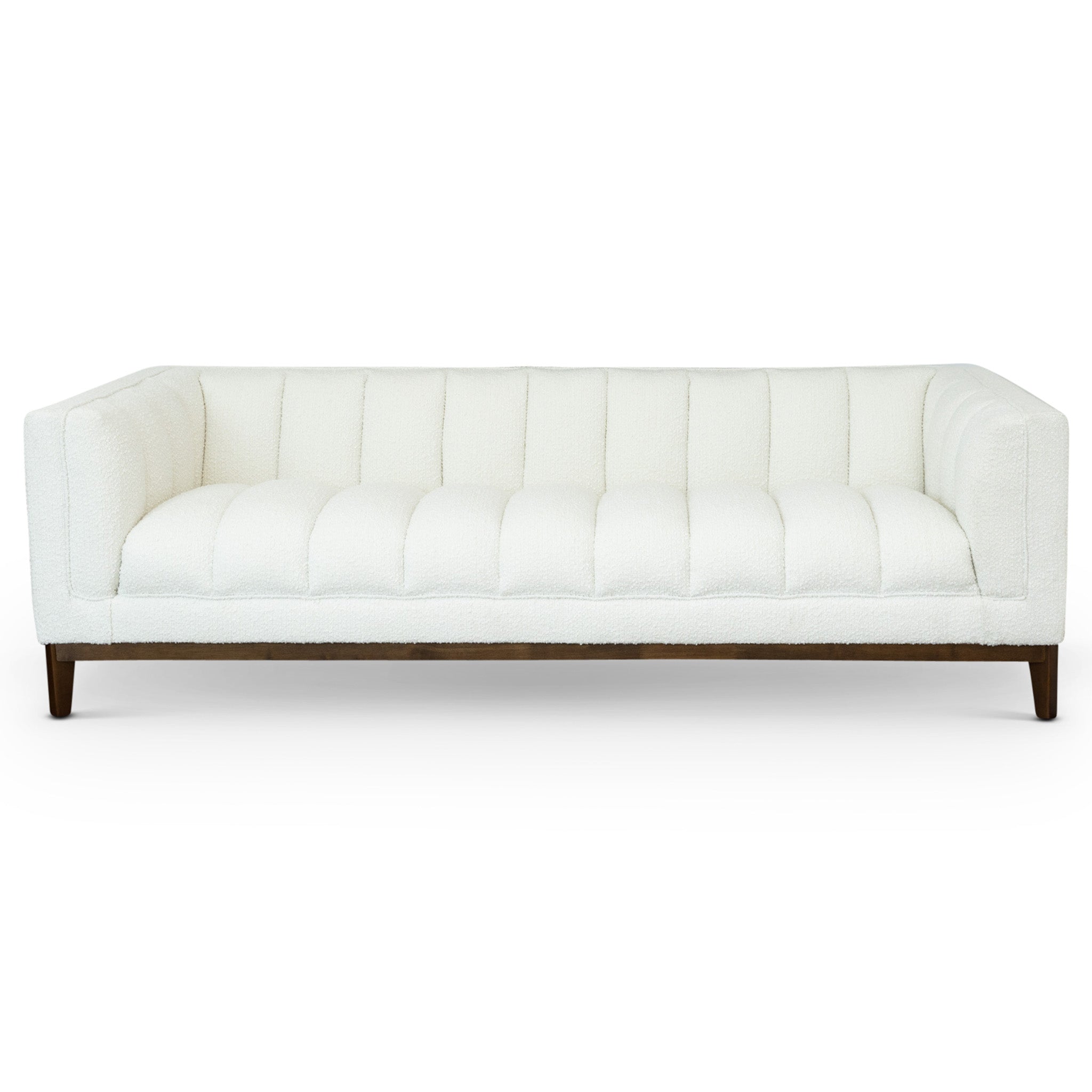 Jersey White Boucle Sofa - MidinMod