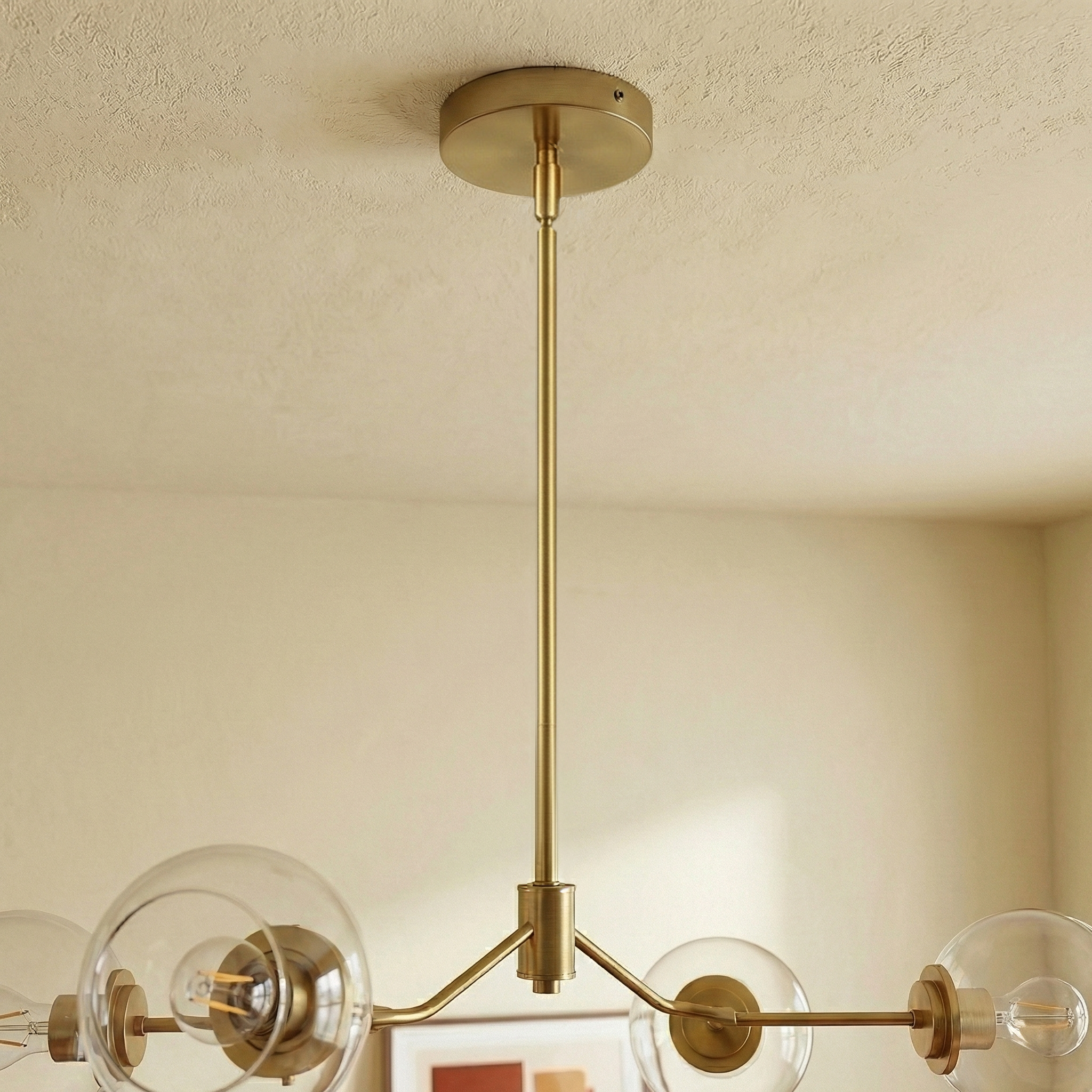Jewel 4-Light Modern Farmhouse Chandelier | 36" Linear Hanging Fixture | MidinMod