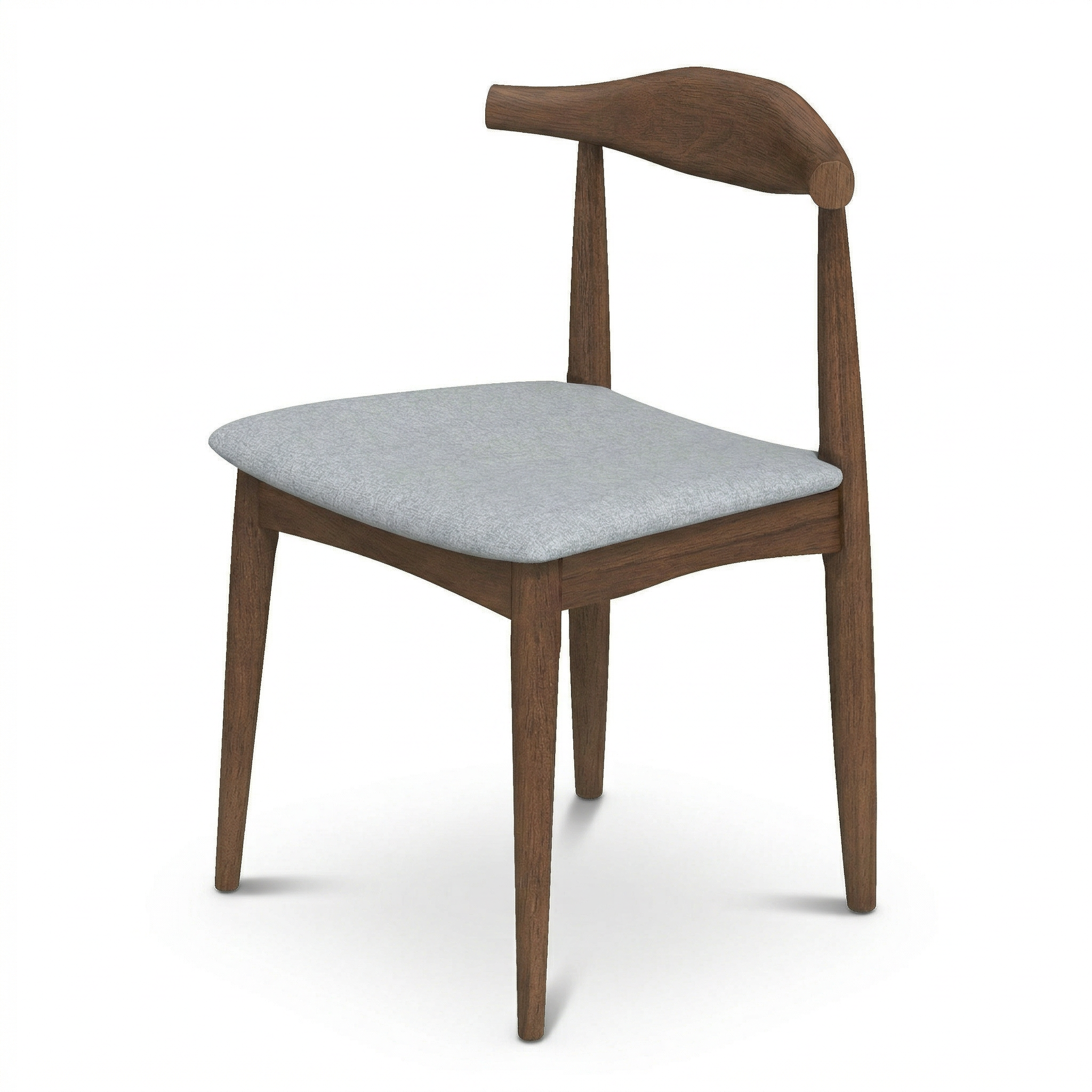 Juliet Grey Fabric Dining Chair Set | Danish-Inspired Mid-Century Design | MidinMod