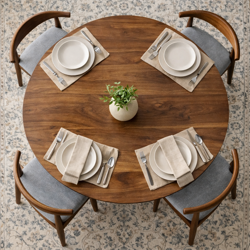 Juliet Grey Fabric Dining Chair Set | Danish-Inspired Mid-Century Design | MidinMod
