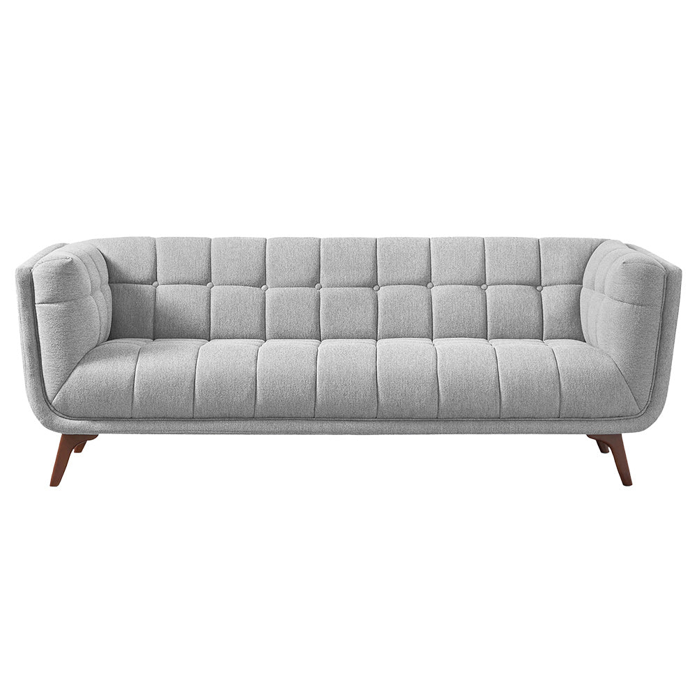 Kano Large Light Gray Fabric Sofa - MidinMod