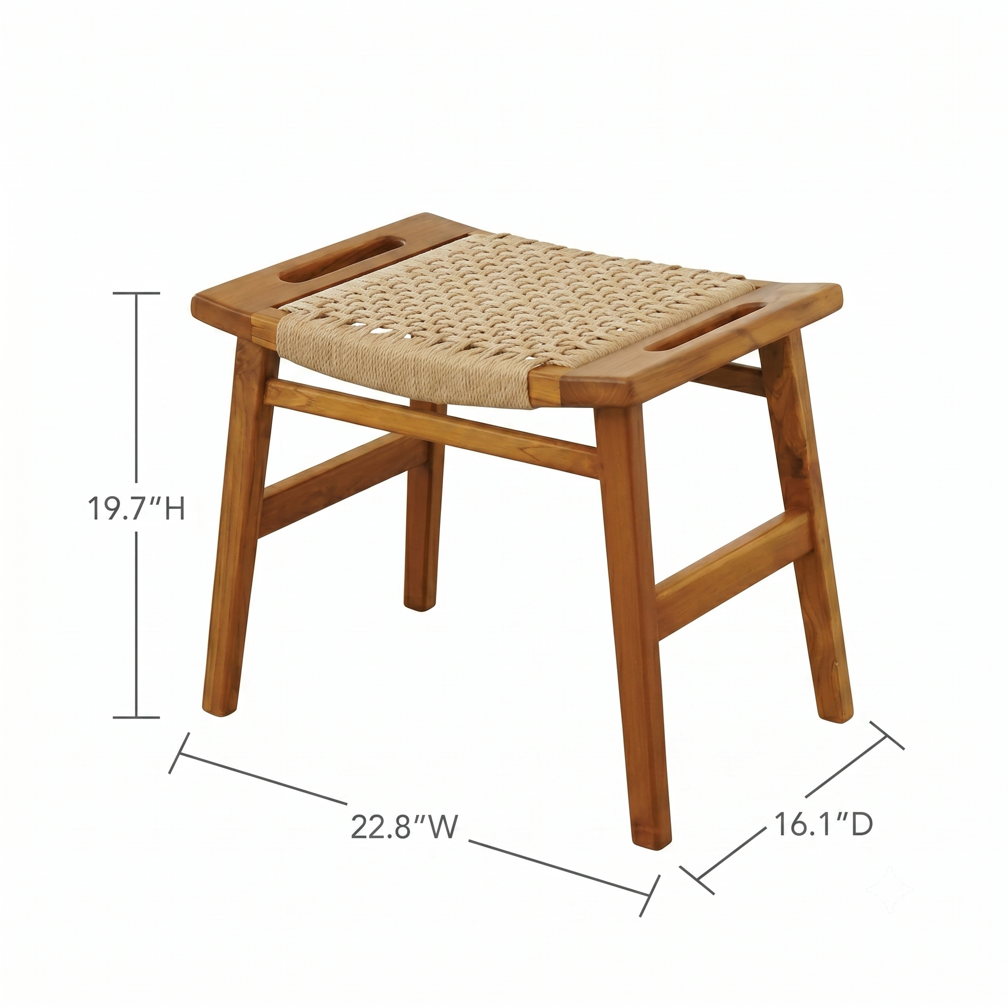 Kermit Woven Seat Accent Stool | MidinMod