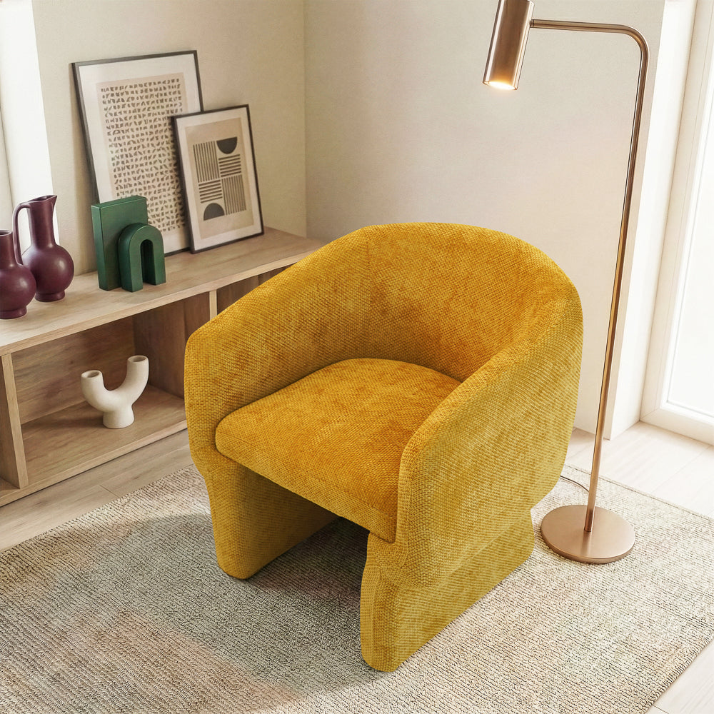 Lancaster Comfort Curve Lounge Chair with Soft Chenille - MidinMod