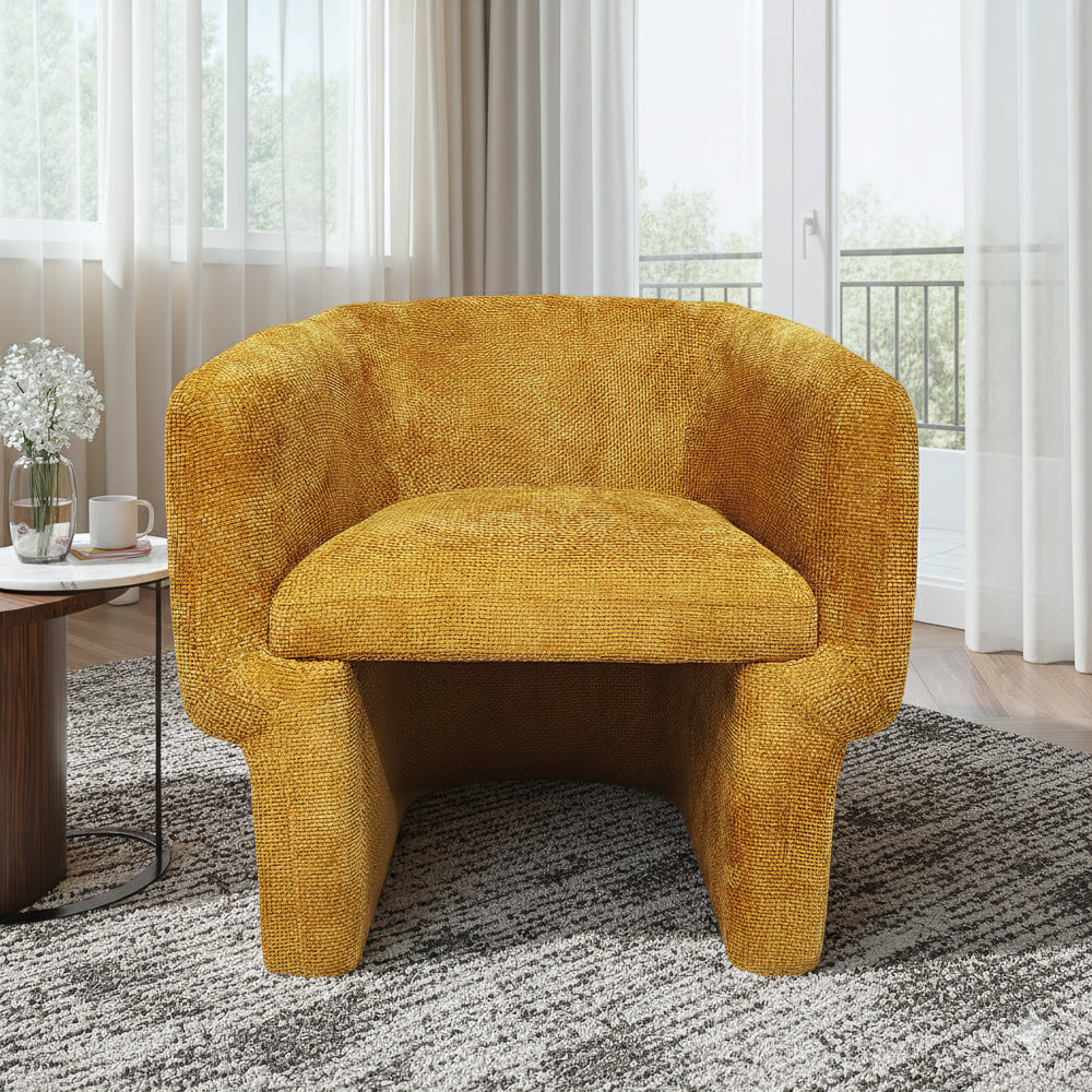 Lancaster Comfort Curve Lounge Chair with Soft Chenille - MidinMod