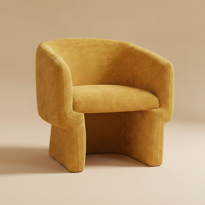 Lancaster Comfort Curve Lounge Chair with Soft Chenille - MidinMod