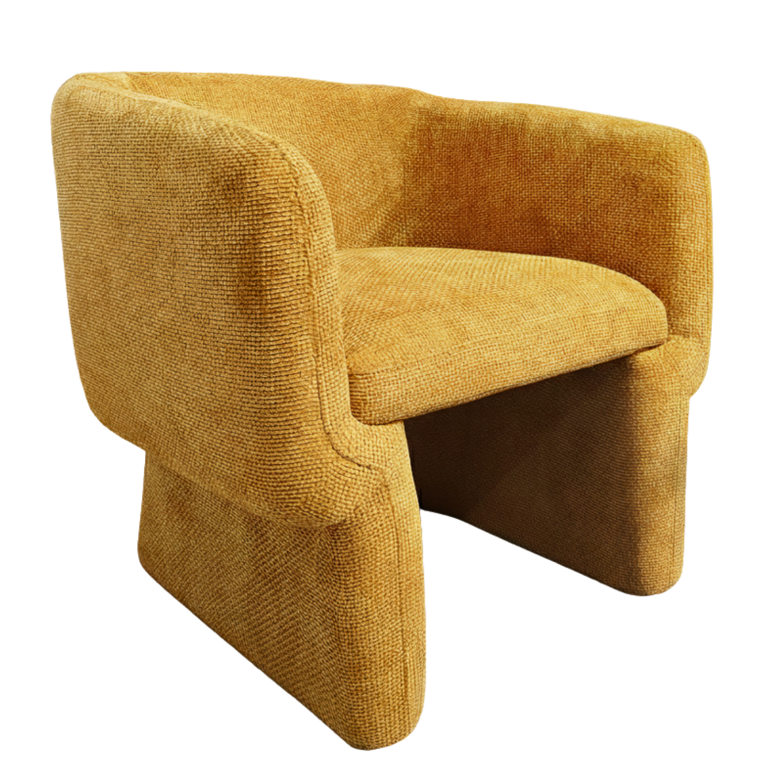 Lancaster Gold Chenille Lounge Chair
