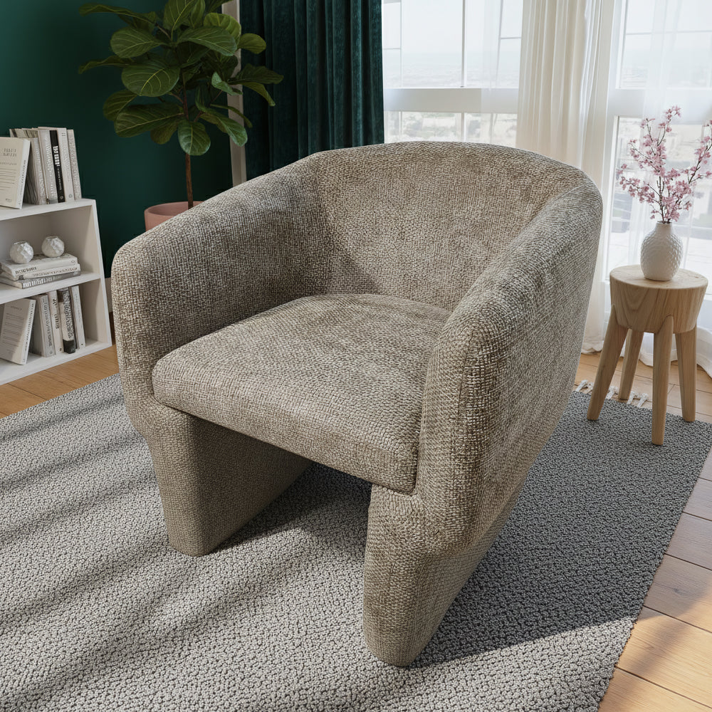 Lancaster Comfort Curve Lounge Chair with Soft Chenille - MidinMod