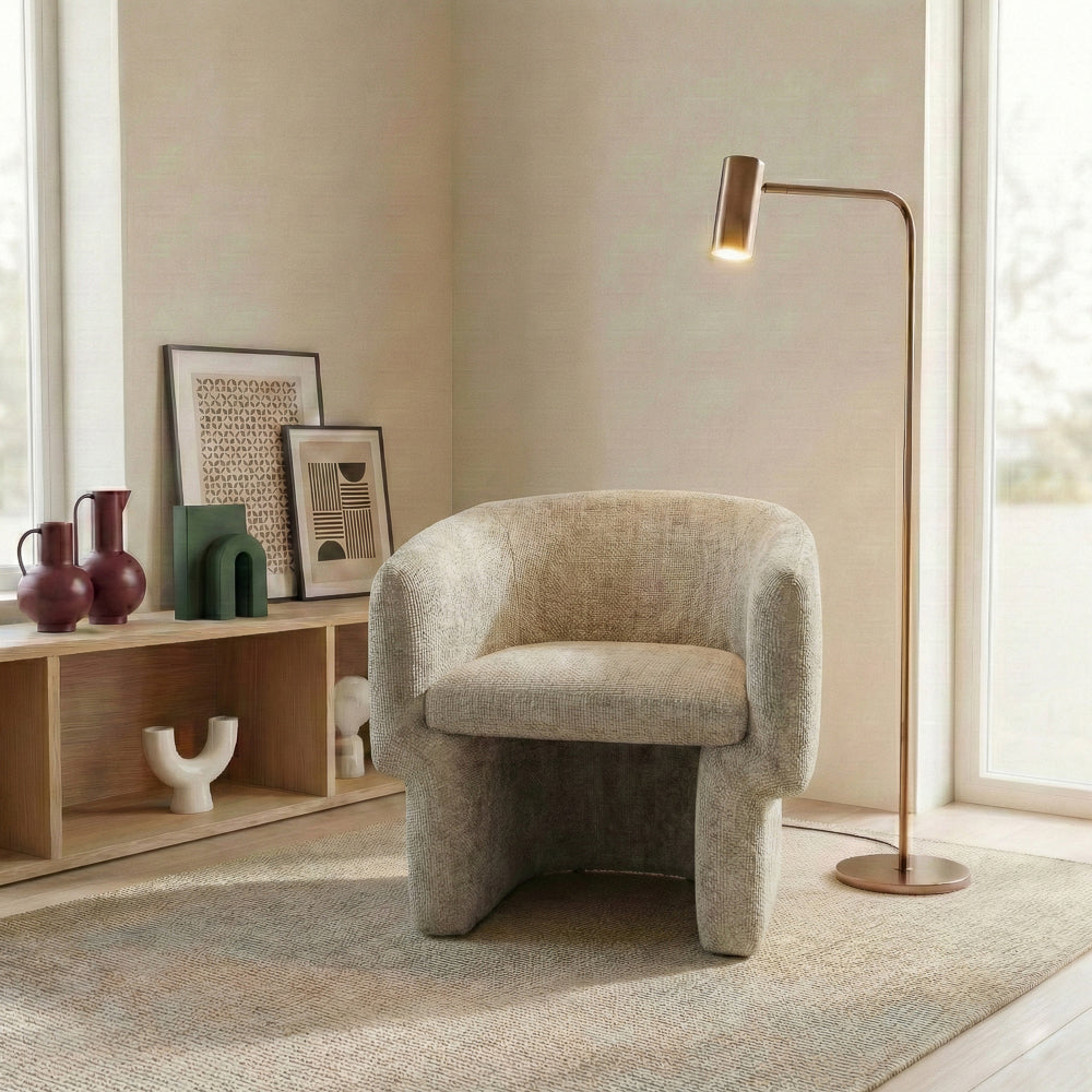 Lancaster Comfort Curve Lounge Chair with Soft Chenille - MidinMod