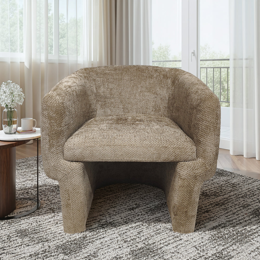 Lancaster Comfort Curve Lounge Chair with Soft Chenille - MidinMod
