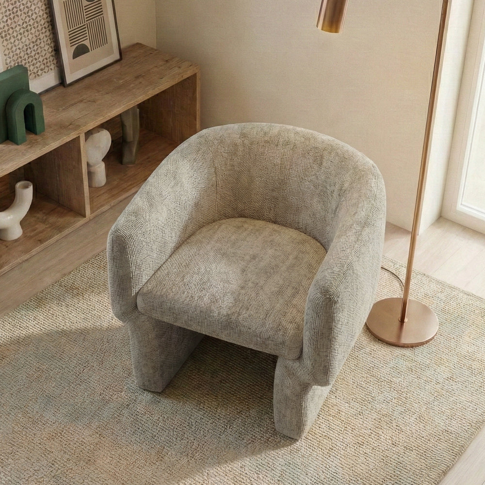 Lancaster Comfort Curve Lounge Chair with Soft Chenille - MidinMod