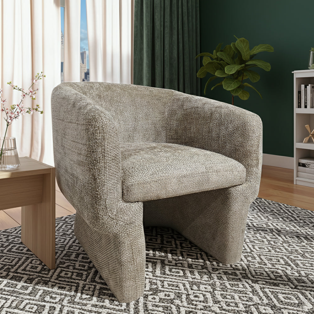 Lancaster Comfort Curve Lounge Chair with Soft Chenille - MidinMod