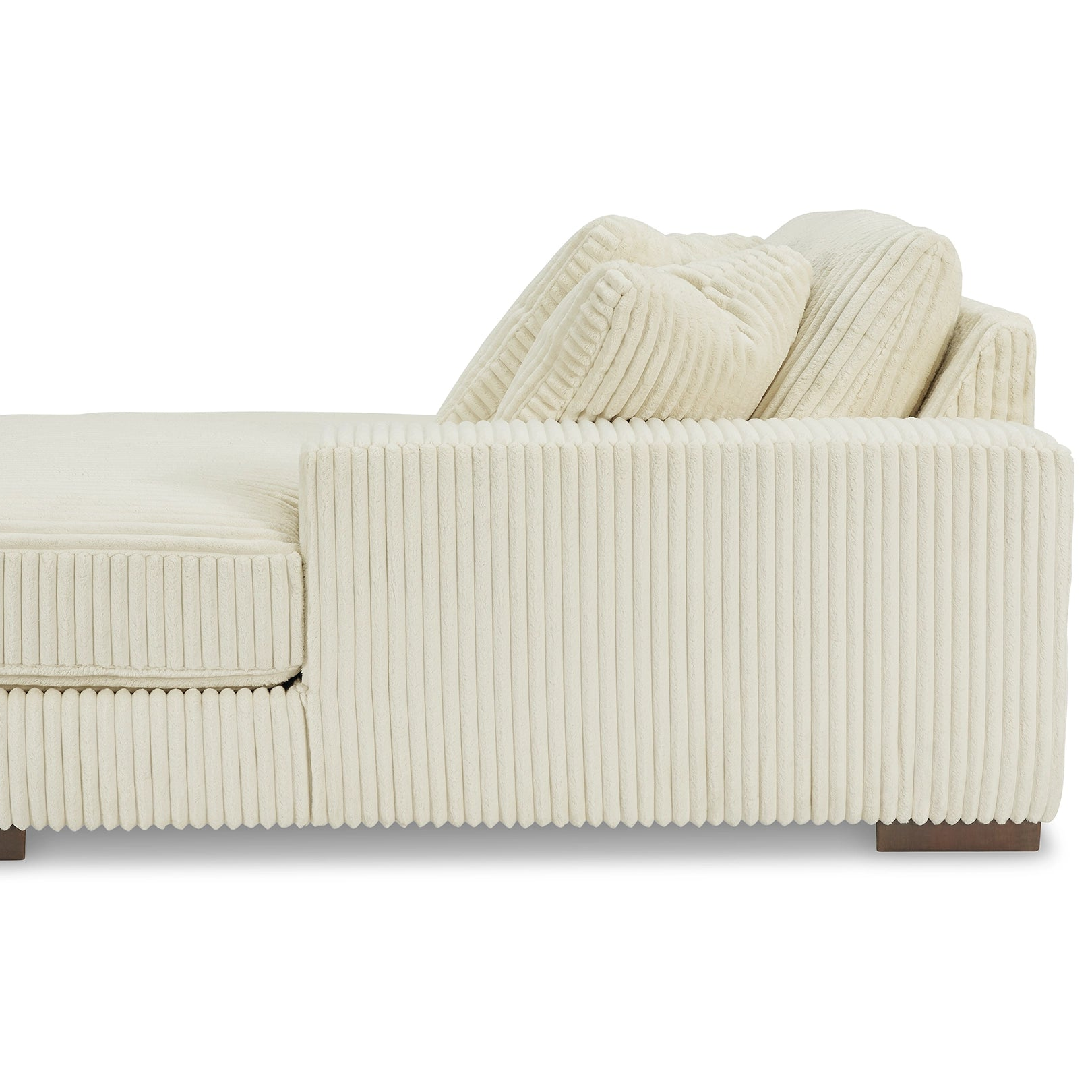 Lindyn Ivory Textured Cord Double Chaise Sectional | MidinMod