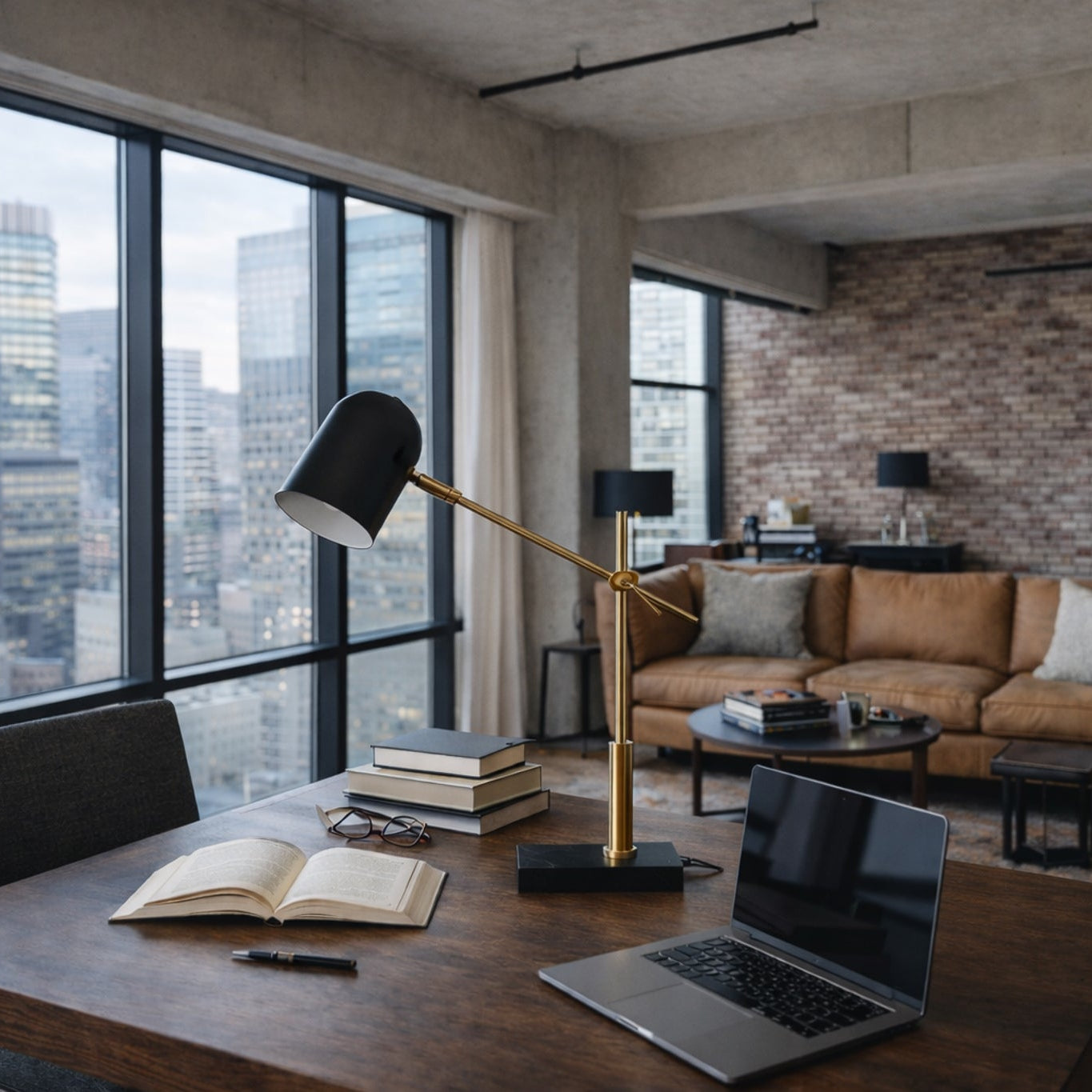 Lunar Ceramic Table Lamp: Modern Black & White Contrast | MidinMod