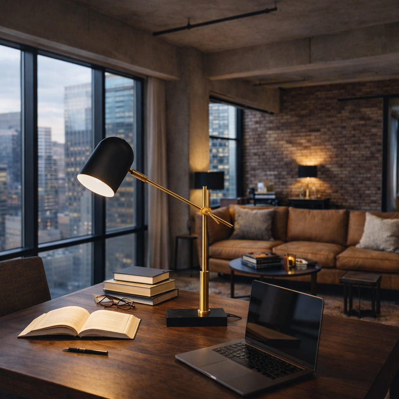 Lunar Ceramic Table Lamp: Modern Black & White Contrast | MidinMod