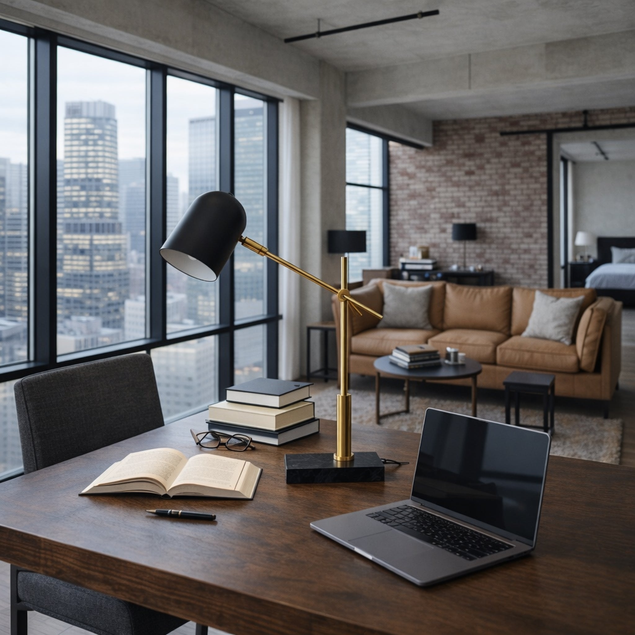 Lunar Ceramic Table Lamp: Modern Black & White Contrast | MidinMod