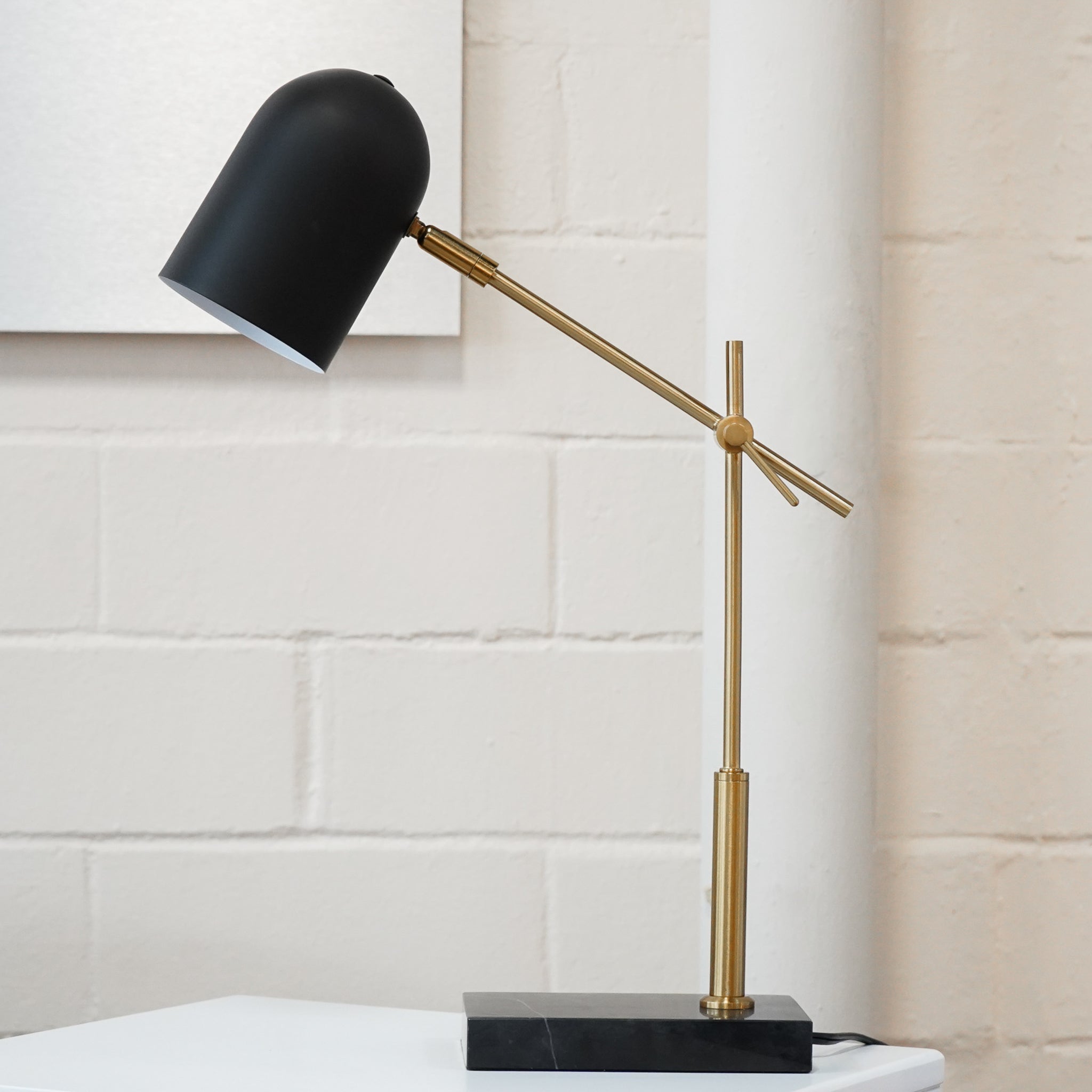 Lunar Table Lamp - Black outer - White inner