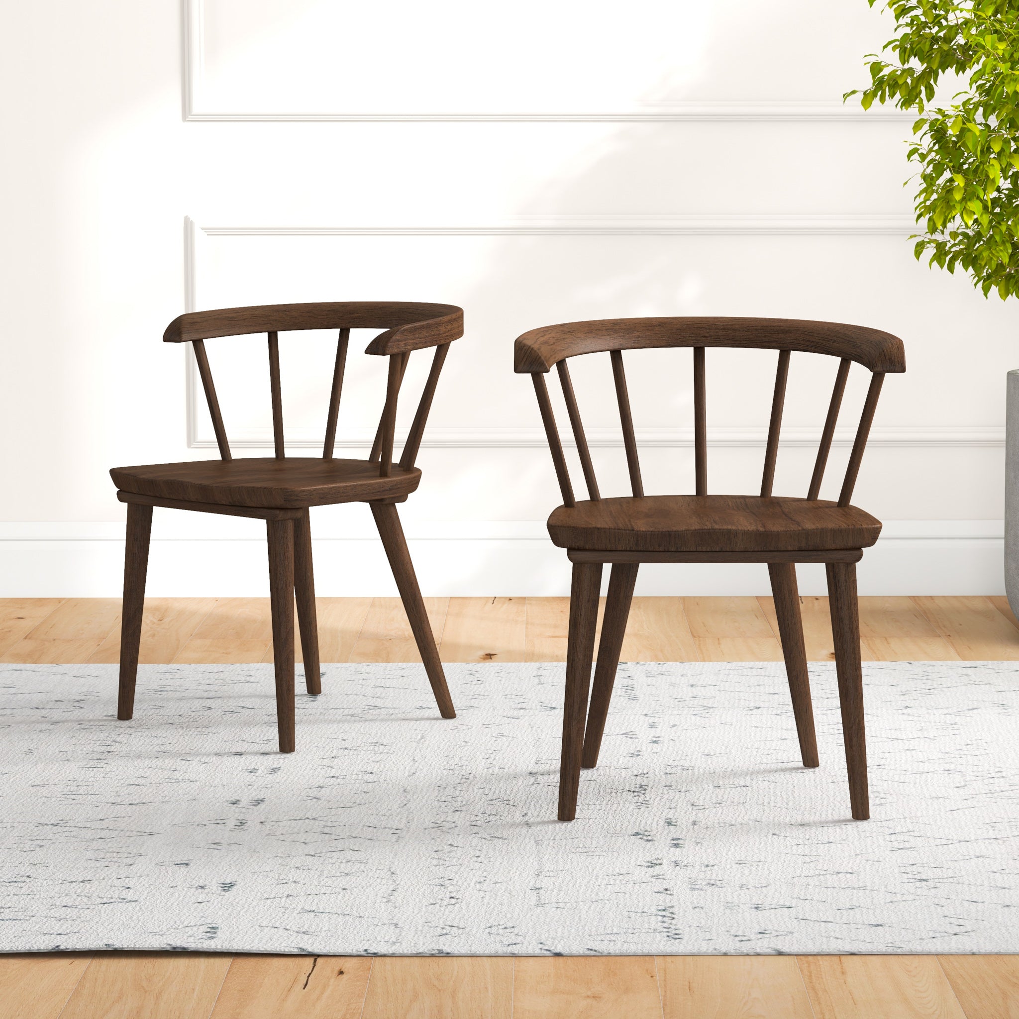 Mabel Mid-Century Modern Solid Wood Dining Chair - MidinMod
