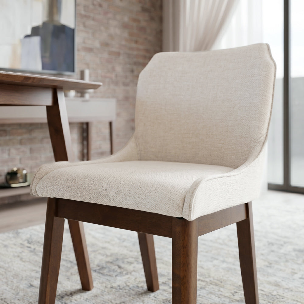 Magnolia Modern Fabric Dining Chair Set | Mid-Century Sophistication | MidinMod