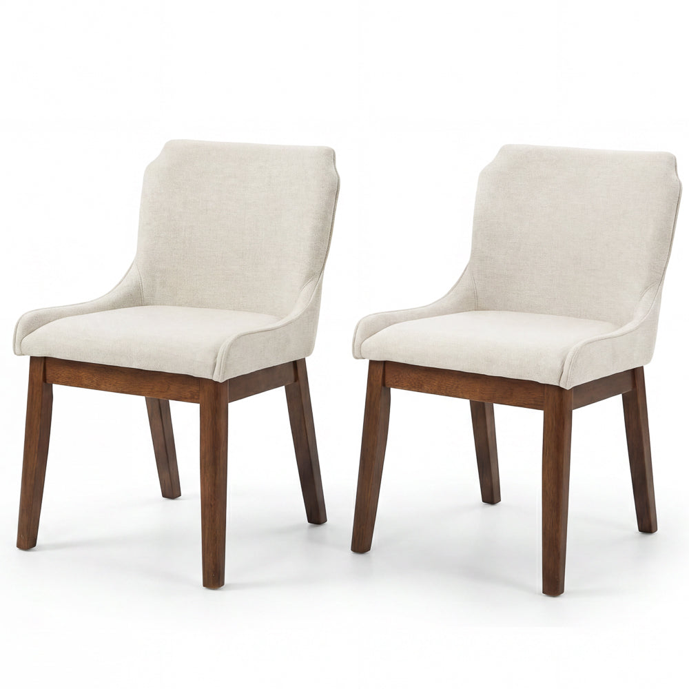 Magnolia Modern Fabric Dining Chair Set | Mid-Century Sophistication | MidinMod