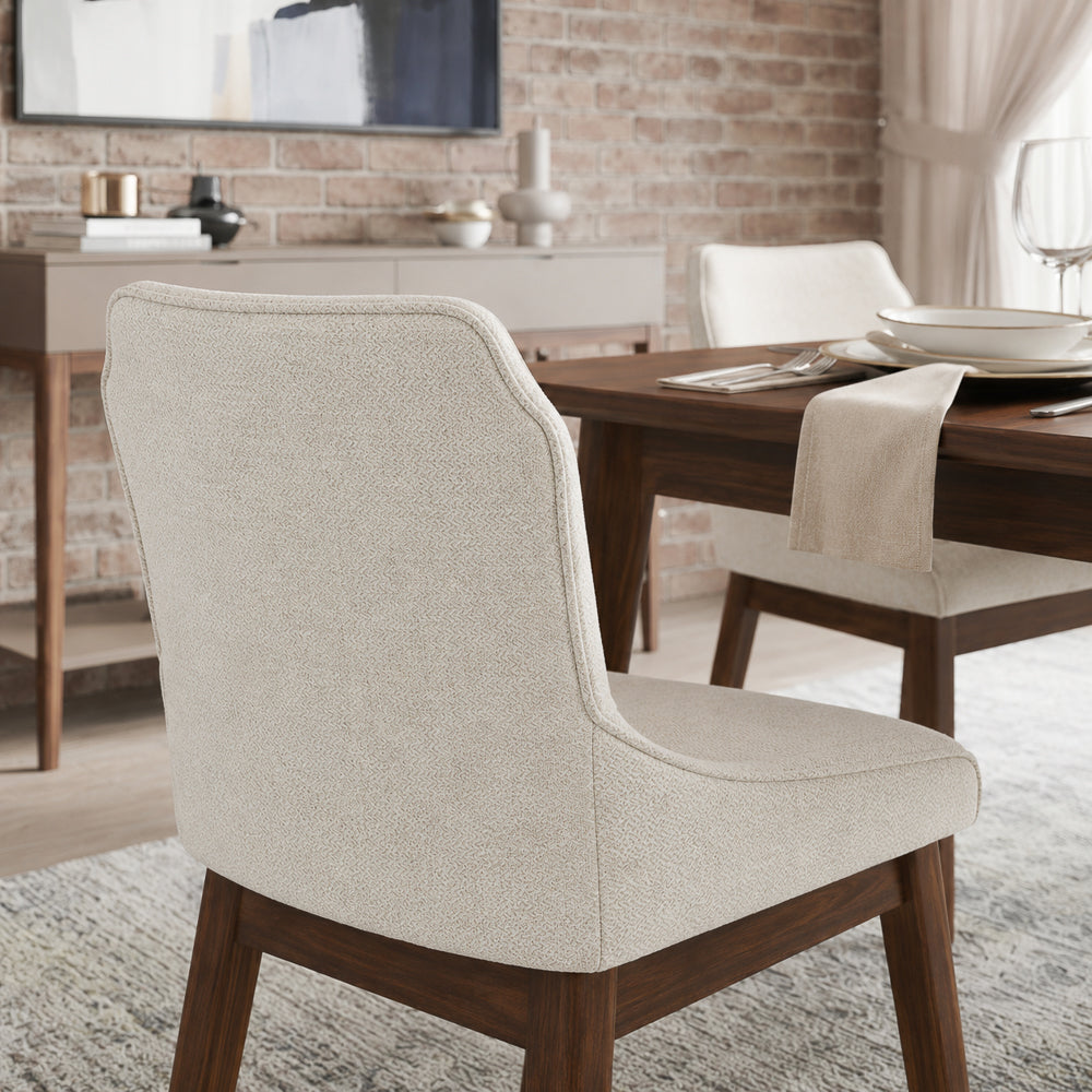 Magnolia Modern Fabric Dining Chair Set | Mid-Century Sophistication | MidinMod