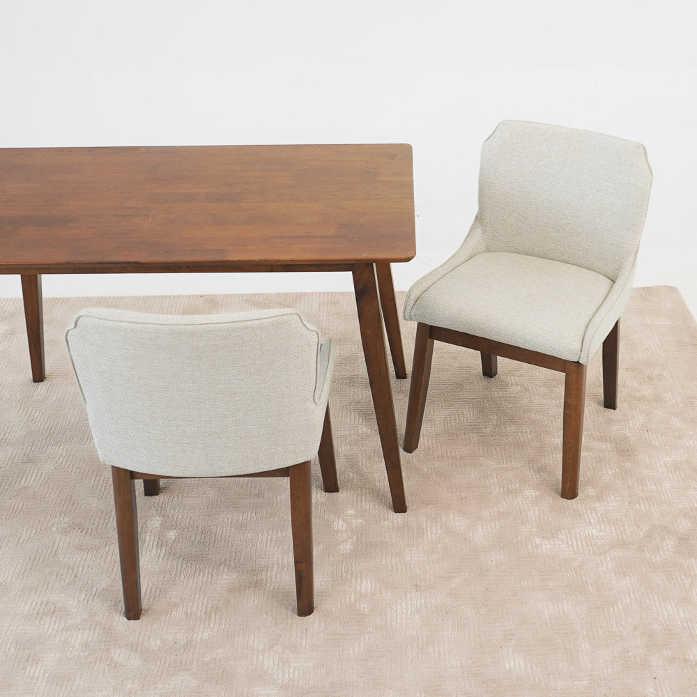 Magnolia Beige Linen Dining Chair Set Of 2 - MidinMod