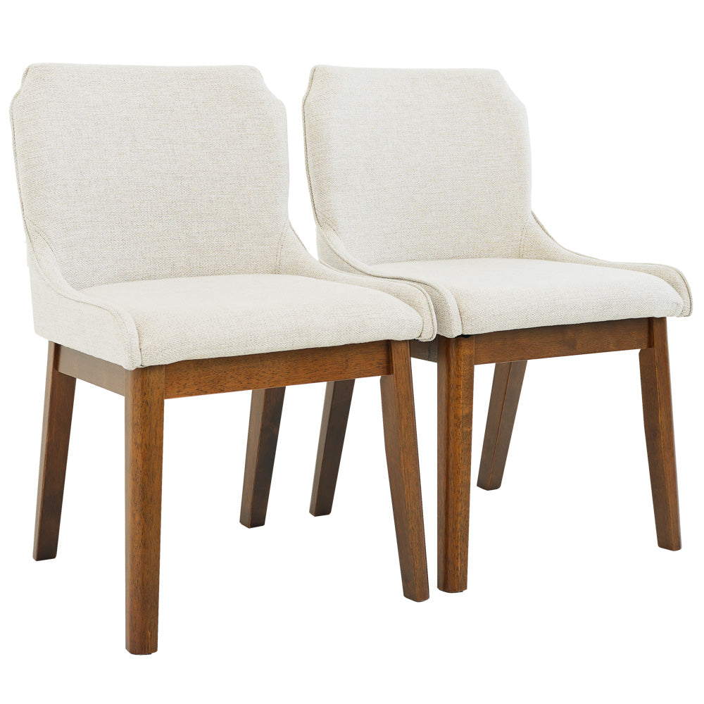 Magnolia Beige Linen Dining Chair Set Of 2 - MidinMod