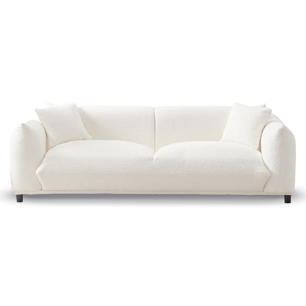 Mansfield Luxury Cream Boucle Sofa - MidinMod
