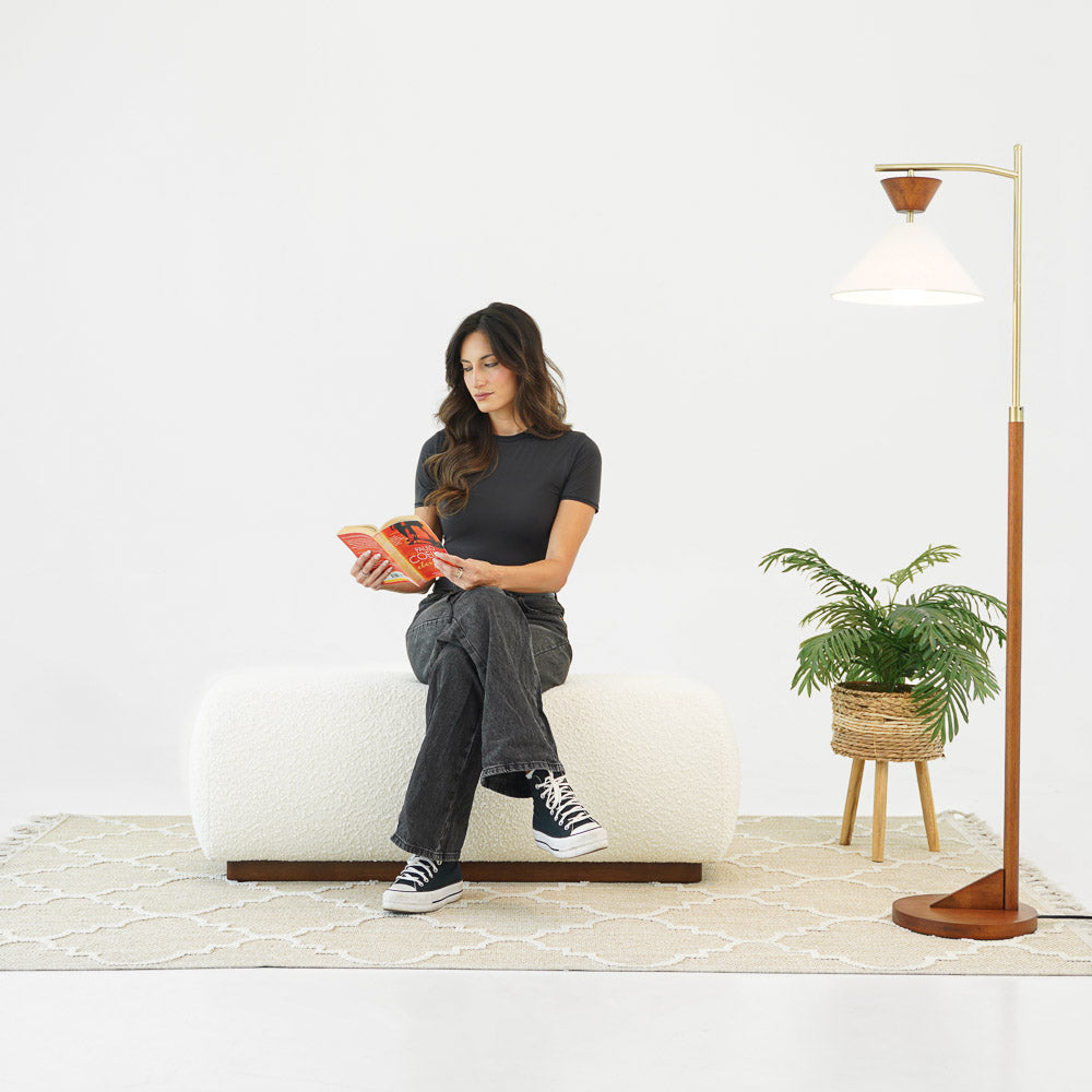 Marin Bench - Ivory Boucle - MidinMod