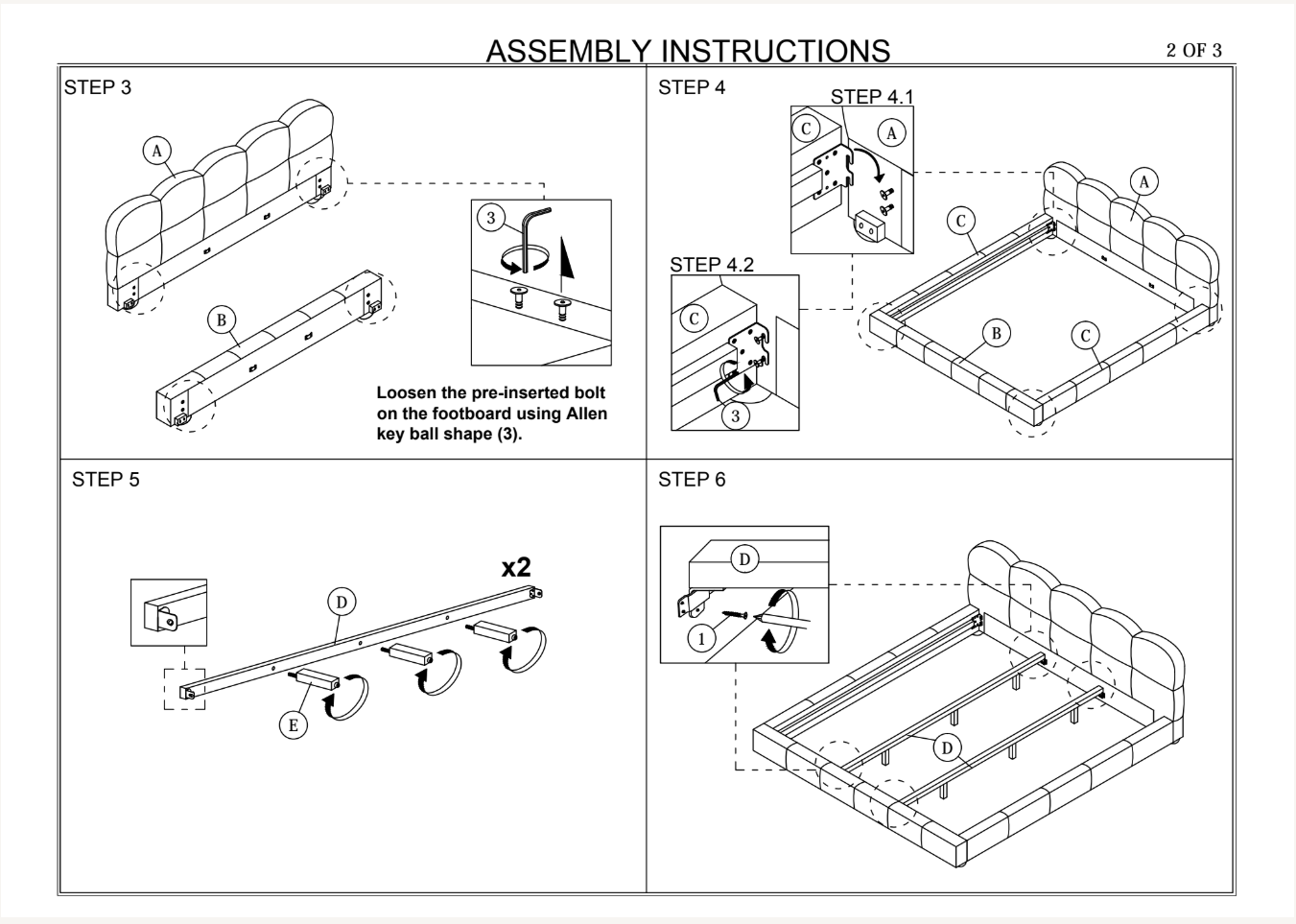 Melania Tan Vegan Leather King Bed