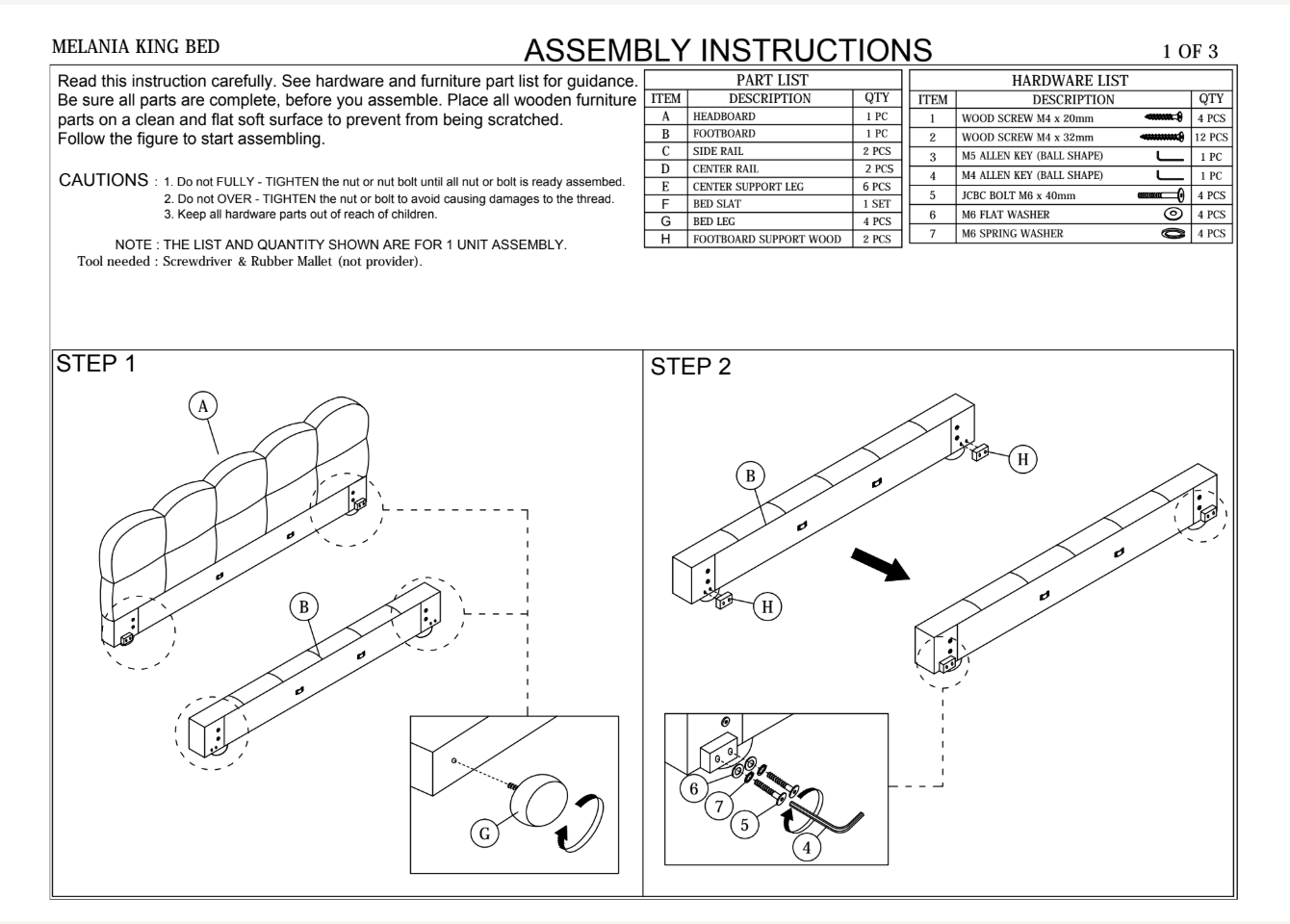 Melania Tan Vegan Leather King Bed
