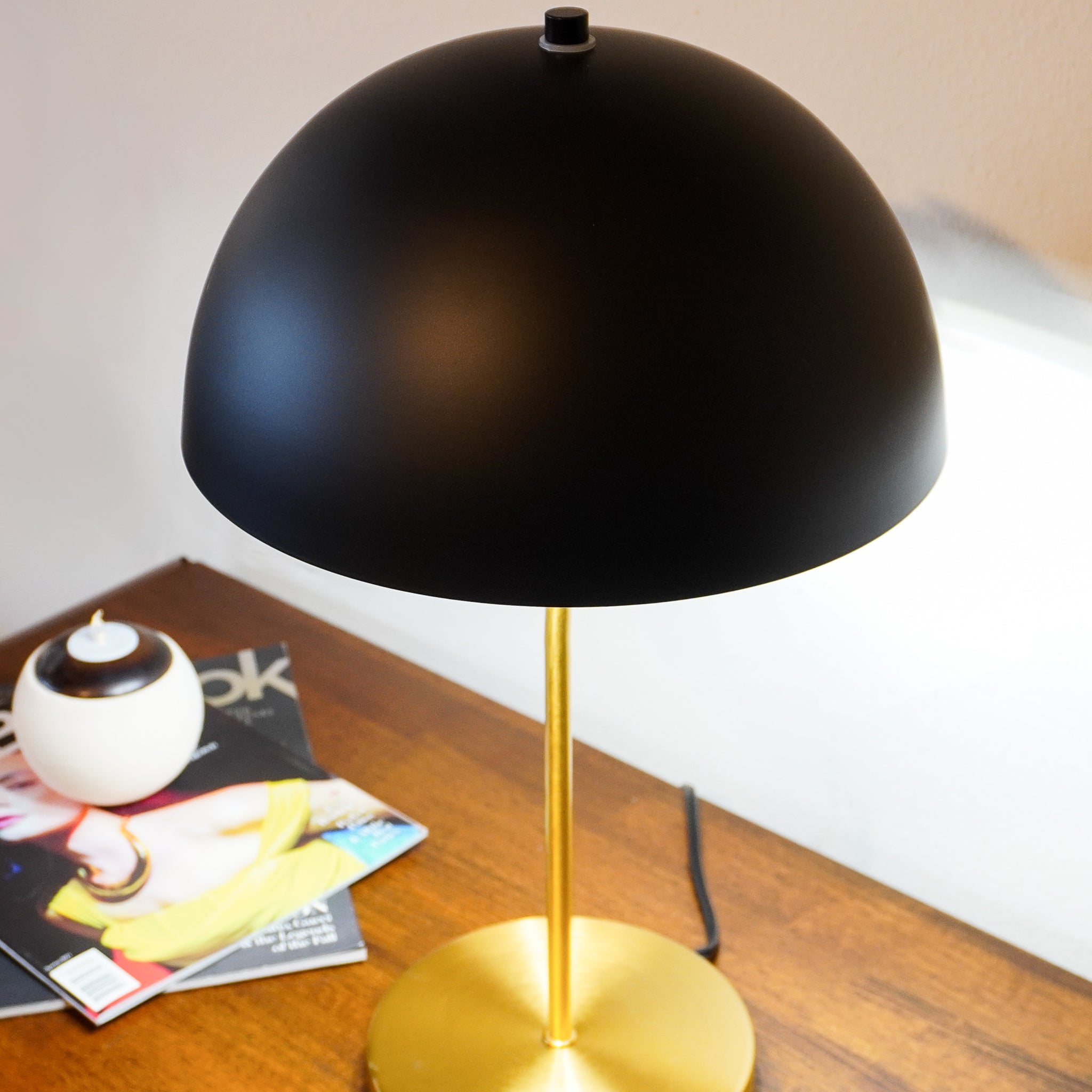 Melody Table Lamp - Black outer - White inner