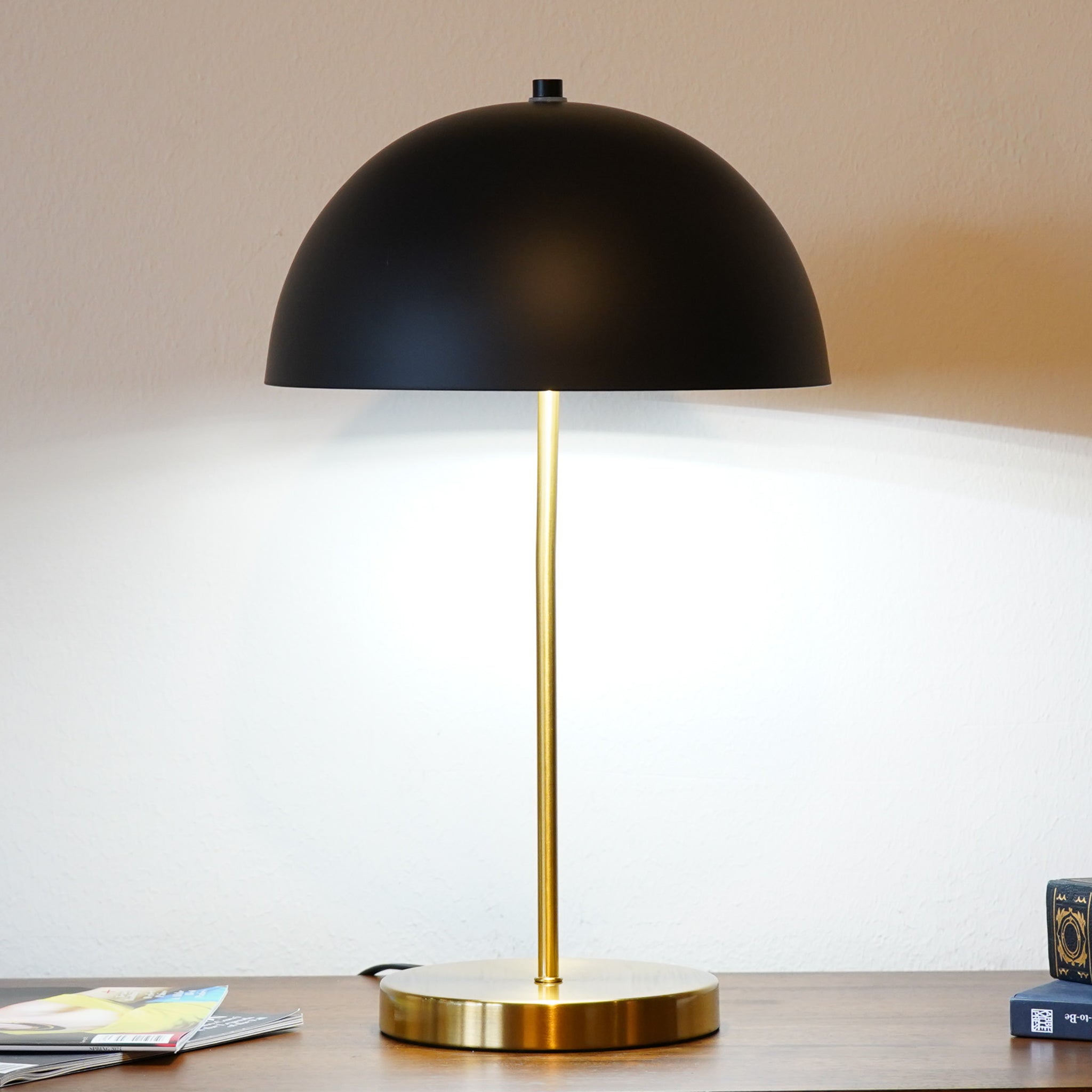Melody Table Lamp - Black outer - White inner