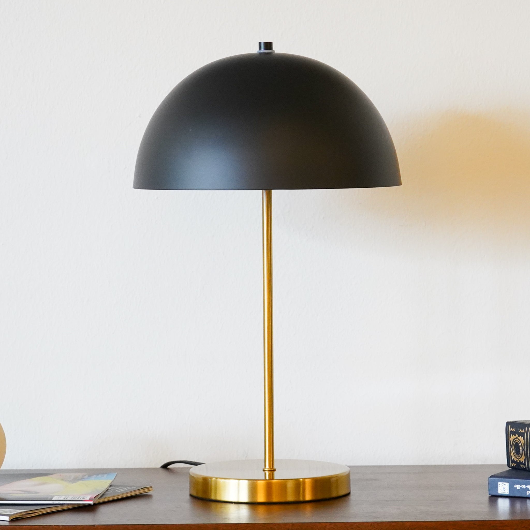 Melody Table Lamp - Black outer - White inner
