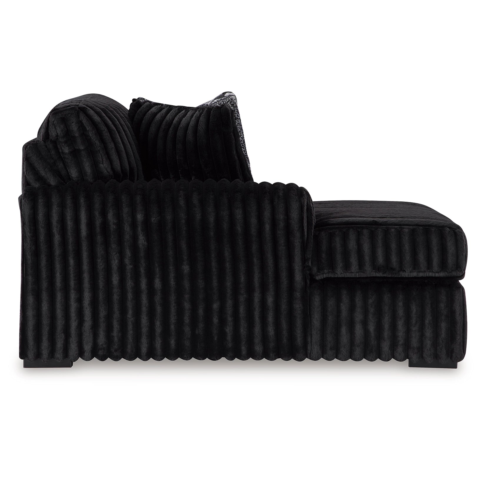 Midnight-Madness 3-Piece Jumbo Corduroy Sectional with Chaise | MidinMod