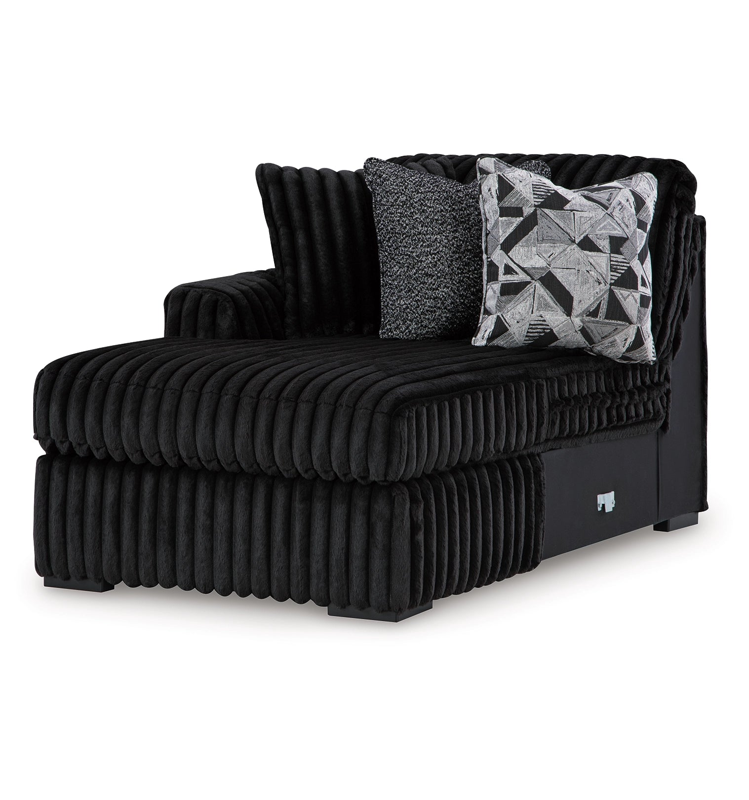 Midnight-Madness 3-Piece Jumbo Corduroy Sectional with Chaise | MidinMod