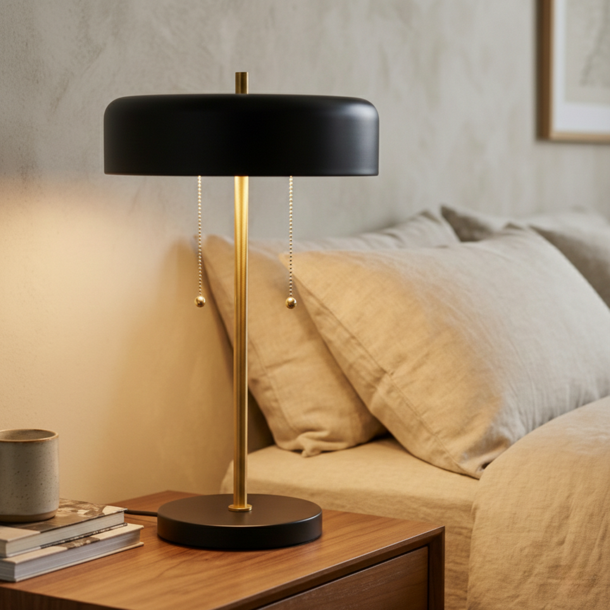 Mosaic Ceramic Table Lamp - Modern Black & White Lighting | MidinMod
