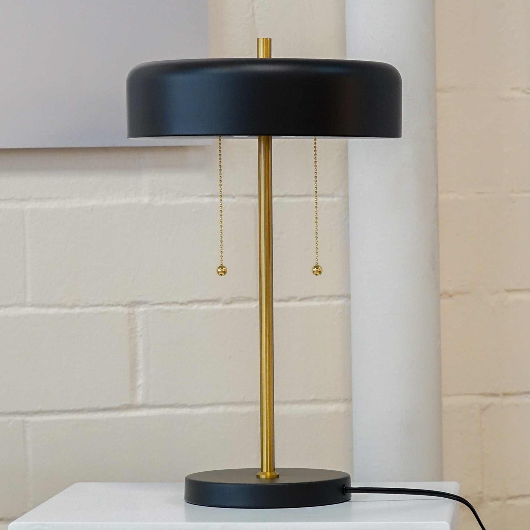 Mosaic Table Lamp - Black outer - White inner
