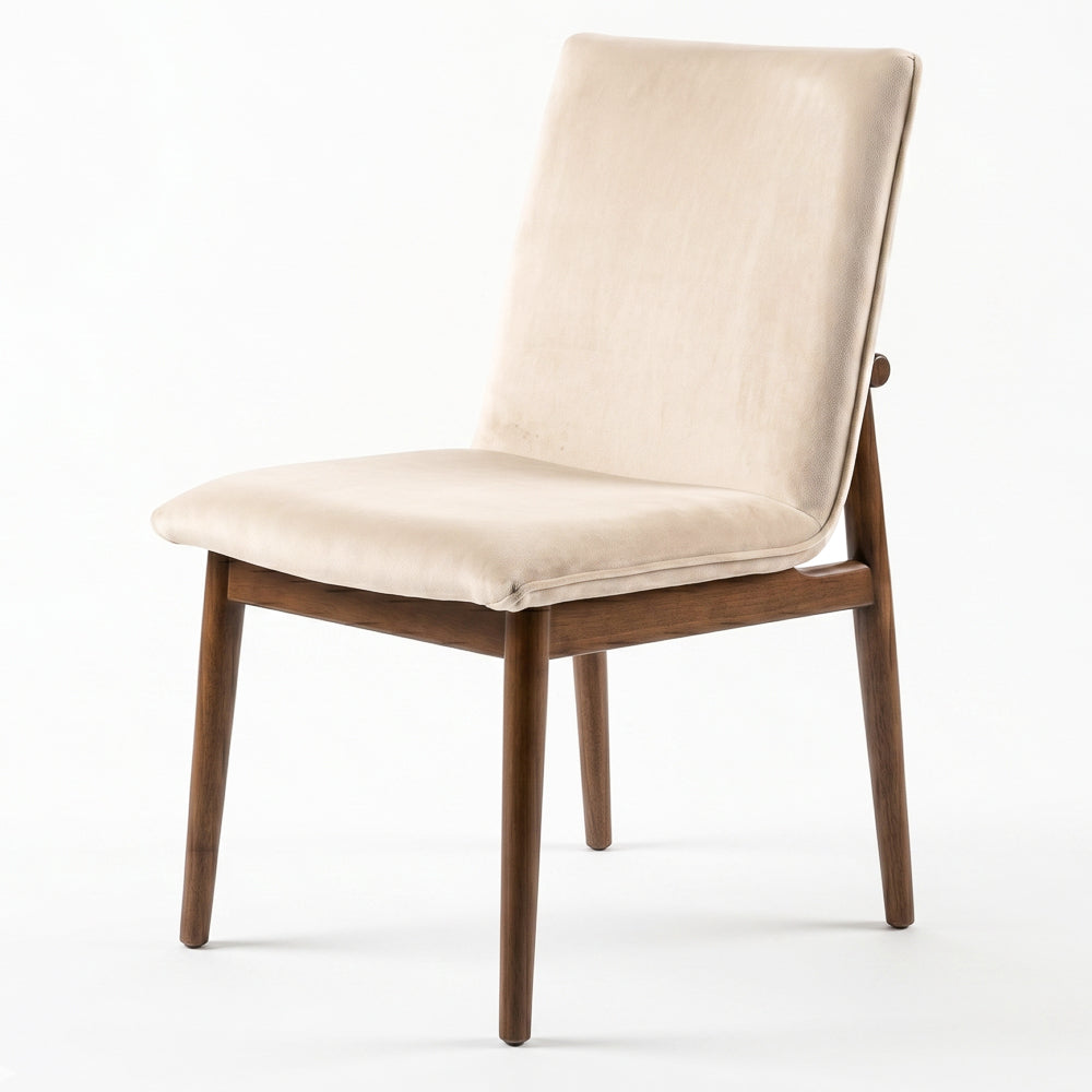 Moss Beige Velvet Dining Chairs | Mid-Century Side Chairs | MidinMod