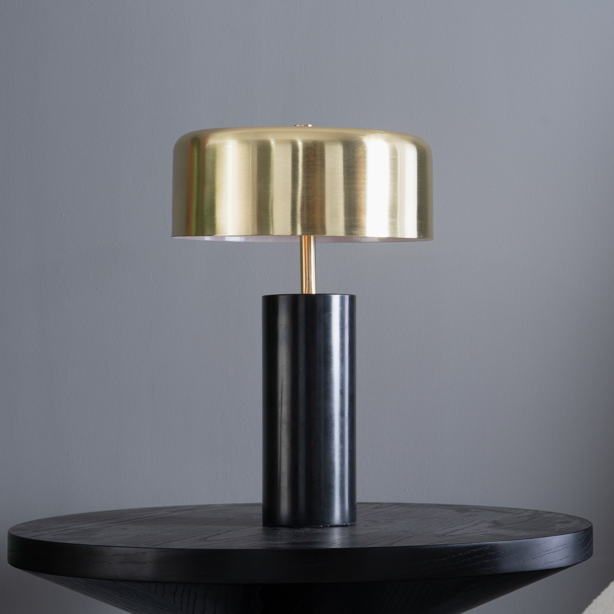 Nexus Table Lamp - Gold outer - White inner